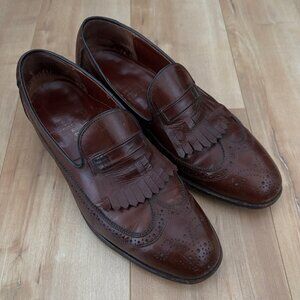Vintage Dack’s Kangaroo Leather Kilted Wingtip Loafers Size 8.5D
